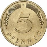 Obverse 5 Pfennig 1980 F