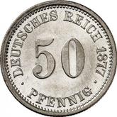 Obverse 50 Pfennig 1877 F