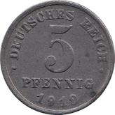 Obverse 5 Pfennig 1919 F