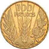 Reverse 100 Francs 1935
