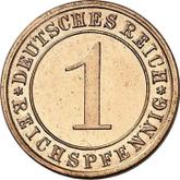 Obverse 1 Reichspfennig 1925 F