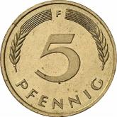 Obverse 5 Pfennig 1984 F
