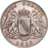 Reverse 2 Gulden 1846 D