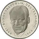 Obverse 2 Mark 1996 J Willy Brandt