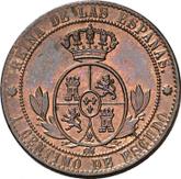 Reverse 1 Céntimo de escudo 1868 OM