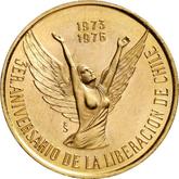 Reverse 100 Pesos 1976 So Liberation of Chile