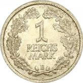 Reverse 1 Reichsmark 1925 E