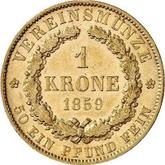Reverse Krone 1859 B
