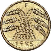 Reverse 10 Rentenpfennig 1925 F