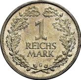Reverse 1 Reichsmark 1925 G