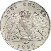 Reverse 2 Gulden 1850 D