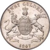 Reverse 2 Gulden 1847