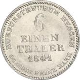 Reverse 1/6 Thaler 1841