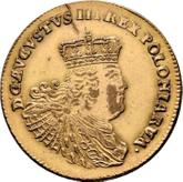 Obverse 5 Thaler (August d'or) 1758 EC Crown