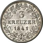 Reverse 3 Kreuzer 1841