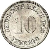Obverse 10 Pfennig 1902 G