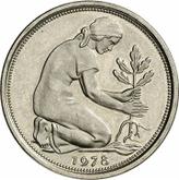 Reverse 50 Pfennig 1978 D