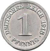 Obverse 1 Pfennig 1918 A