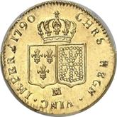 Reverse Double Louis d'Or 1790 MA