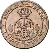 Reverse 1 Céntimo de escudo 1868 OM
