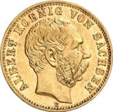 Obverse 10 Mark 1878 E Saxony