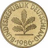 Reverse 10 Pfennig 1986 G