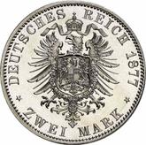 Reverse 2 Mark 1877 A Mecklenburg-Strelitz