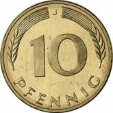 Obverse 10 Pfennig 1986 J