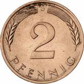 Obverse 2 Pfennig 1980 G