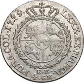 Reverse 1 Zloty (4 Grosze) 1779 EB