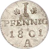 Reverse 1 Pfennig 1801 A