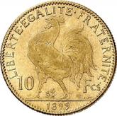Reverse 10 Francs 1899