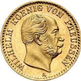 Obverse 1/2 Krone 1867 A
