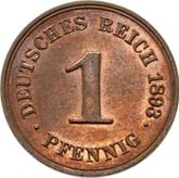 Obverse 1 Pfennig 1893 A