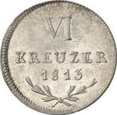 Reverse 6 Kreuzer 1813