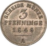 Reverse 3 Pfennig 1846 A