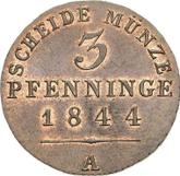 Reverse 3 Pfennig 1844 A