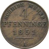 Reverse 4 Pfennig 1851 A