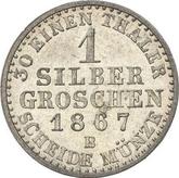 Reverse Silber Groschen 1867 B