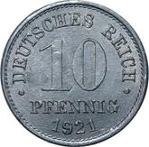 Obverse 10 Pfennig 1921