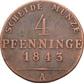 Reverse 4 Pfennig 1843 A