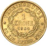 Reverse Krone 1864 A