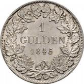 Reverse Gulden 1845