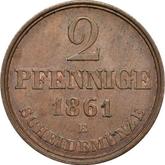 Reverse 2 Pfennig 1861 B