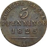 Reverse 3 Pfennig 1825 A