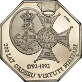 Reverse 50000 Zlotych 1992 MW ANR Pattern 200th Anniversary of Order Virtuti Militari