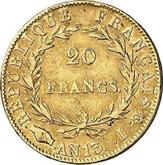 Reverse 20 Francs AN 13 (1804-1805) I