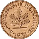 Reverse 2 Pfennig 1978 G
