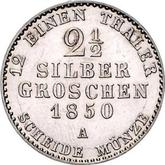 Reverse 2-1/2 Silber Groschen 1850 A