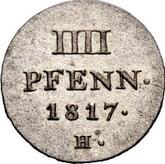 Reverse 4 Pfennig 1817 H